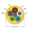 CABLE(4+1)X0.34-XX-PUR-YE-500M/TXY
