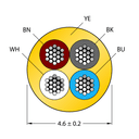 CABLE4X0.34-XX-PVC-YE-100M/TEY