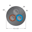 CABLE3X0.34-XX-PVC-BK-100M/TEL