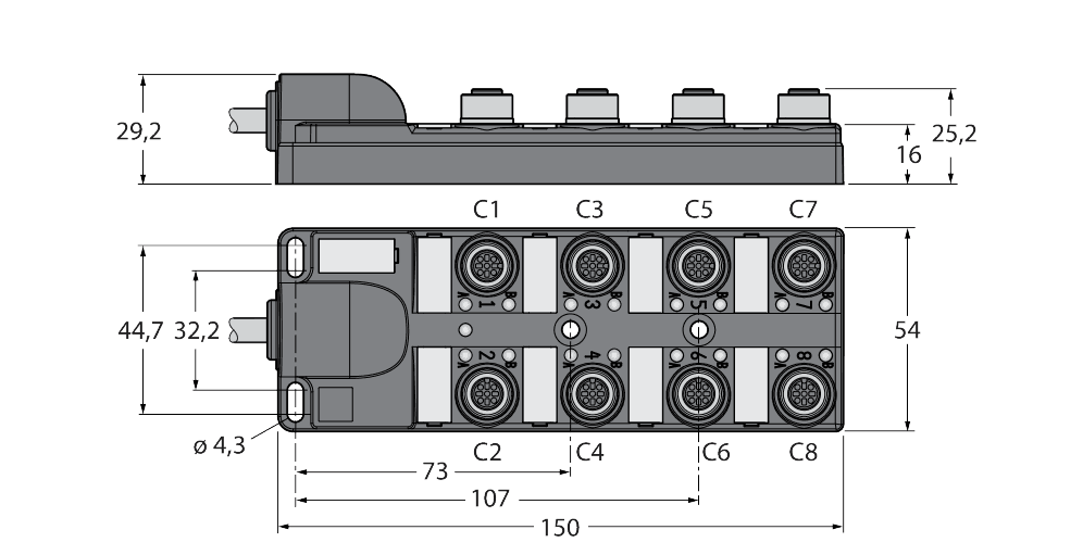 TB-8M12-4P2-3/TXL