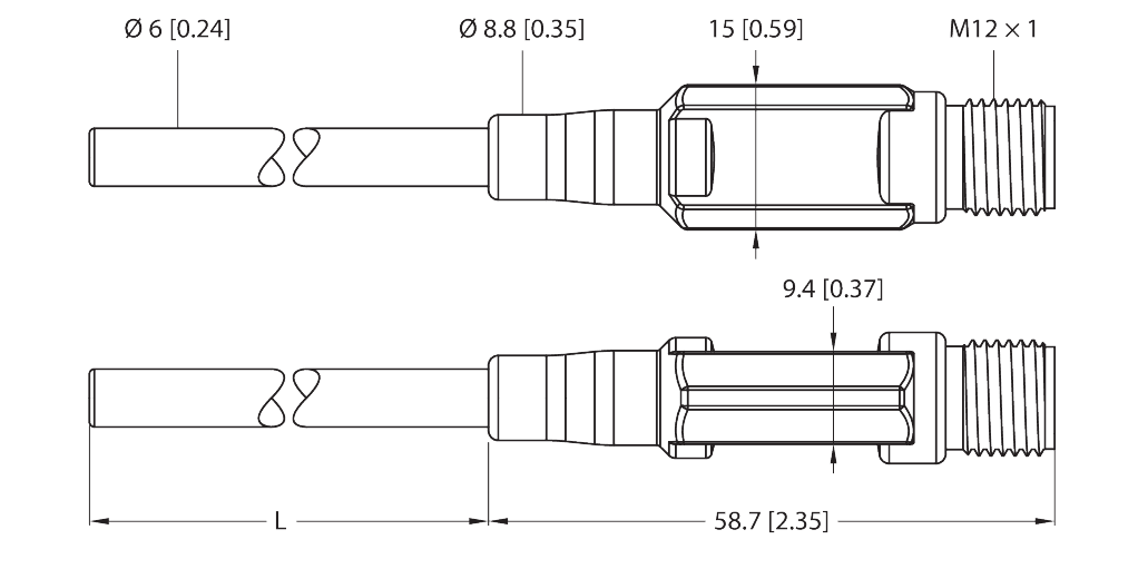 TTM650C-206A-CF-LI6-H1140-L200-10/650°C