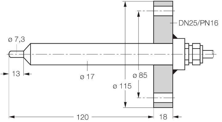 FCS-DN25A4-NAEX0/L120/D079